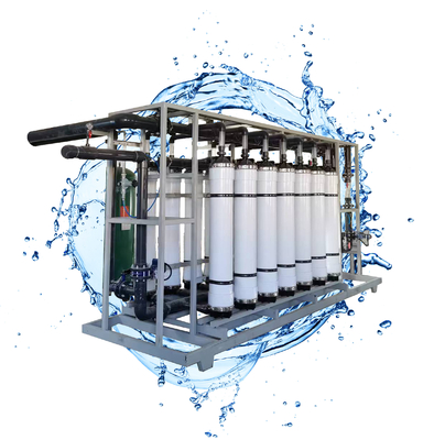 60TPH Carbon Steel UF Membrane Water Purifier With Ultrafiltration System