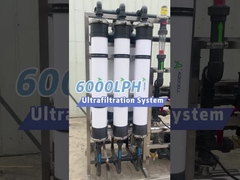 Tratamento da água 6TPH do F da planta do sistema da purificação de água do Ultrafiltration